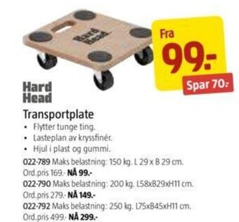 Jula Transportplate tilbud