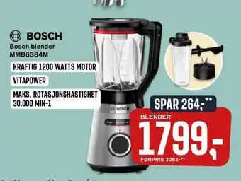 Skousen Bosch blender mmb6384m tilbud