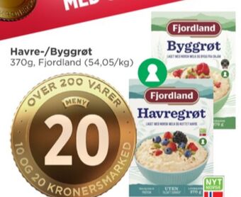 Meny Fjordland grøt tilbud