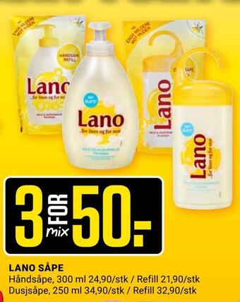 Europris Lano såpe tilbud