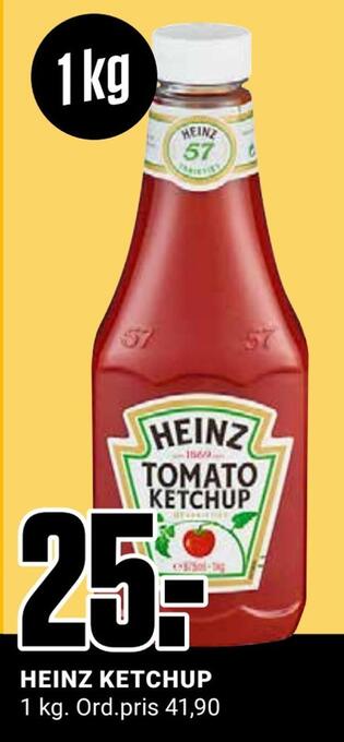 Europris Heinz ketchup tilbud