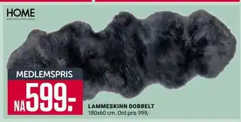 Europris Lammeskinn dobbelt tilbud