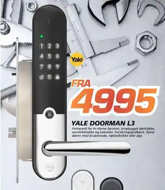 Coop Byggmix Yale doorman l3 tilbud