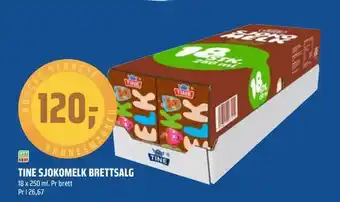 Coop Obs Tine sjokomelk brettsalg tilbud