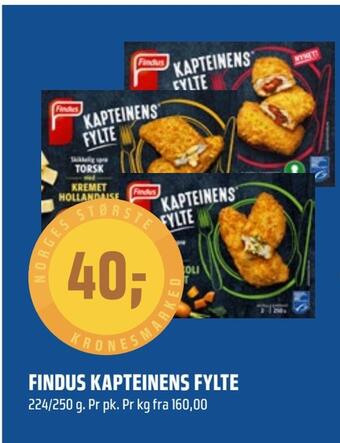 Coop Obs Findus kapteinens fylte tilbud