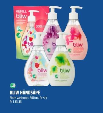 Coop Obs Bliw håndsåpe tilbud