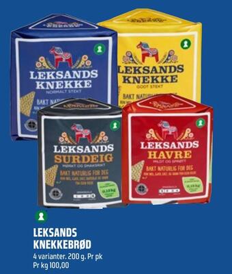 Coop Obs Leksands knekkebrød tilbud