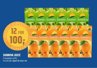 Coop Obs Sunniva juice tilbud