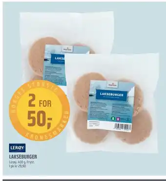 Coop Obs Lakseburger tilbud