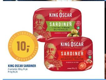 Coop Obs King oscar sardiner tilbud