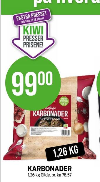 Kiwi Karbonader tilbud