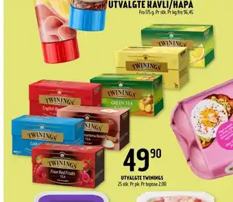 Coop Prix Utvalgte twinings tilbud