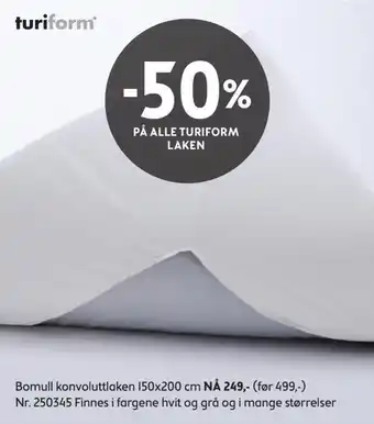 Bohus Bomull konvoluttlaken 150x200 cm tilbud