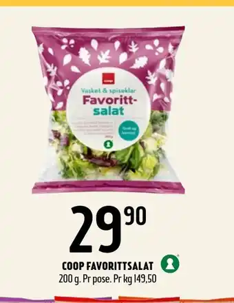 Coop Prix Coop favorittsalat tilbud