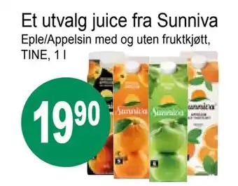 Joker Et utvalg juice fra sunniva tilbud