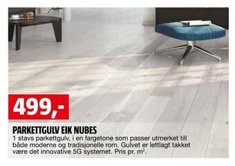 Bauhaus Parkettgulv eik nubes tilbud