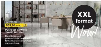 Right Price Tiles Pulido sabine white 120x120 rectified tilbud