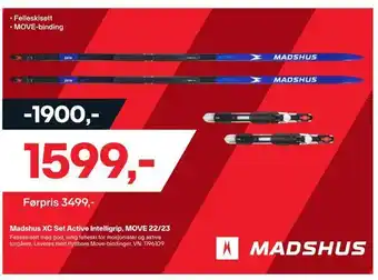 XXL Sport Madshus xc set active intelligrip, move 22/23 tilbud
