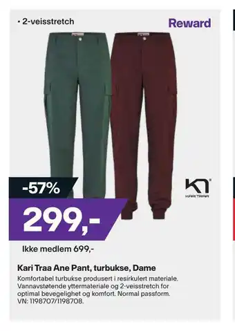 XXL Sport Kari traa ane pant, turbukse, dame tilbud