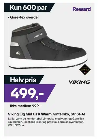 XXL Sport Viking elg mid gtx warm, vintersko, str 31-41 tilbud