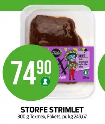 Kiwi Folkets strimlet storfekjøtt tilbud