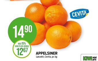 Kiwi Cevita appelsiner tilbud