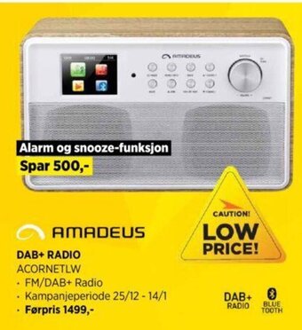 POWER Dab + Radio ACORNETLW tilbud