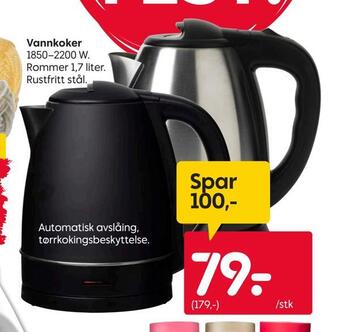 Rusta Vannkoker tilbud
