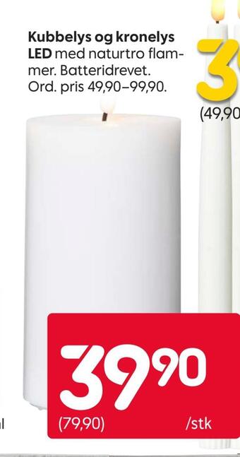Rusta Kubbelys og kronelys led tilbud