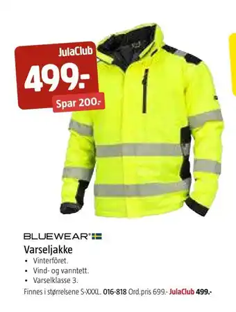 Jula Varseljakke tilbud