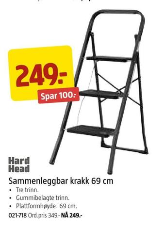 Jula Sammenleggbar krakk 69 cm tilbud