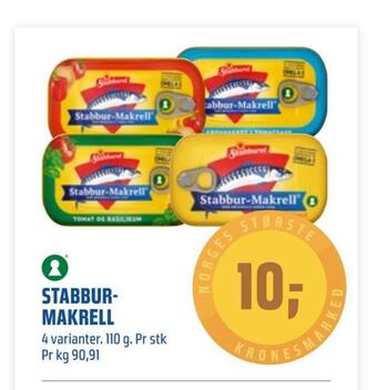 Coop Obs Stabbur- makrell tilbud