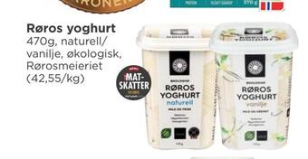 Meny Røros yoghurt tilbud