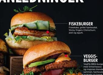 Meny Fiskeburger tilbud