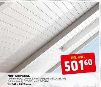 jem & fix Mdf takpanel tilbud
