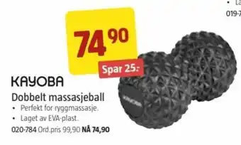 Jula Dobbelt Massasjeball tilbud