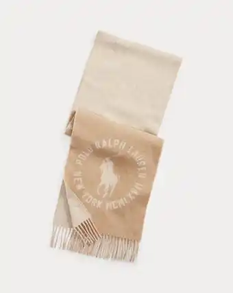 Ralph Lauren Big pony wool-blend scarf tilbud