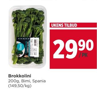 Meny Brokkolini tilbud