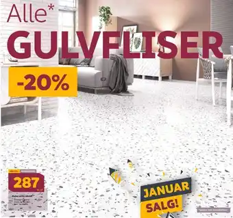 Megaflis Padua white 60x60 tilbud