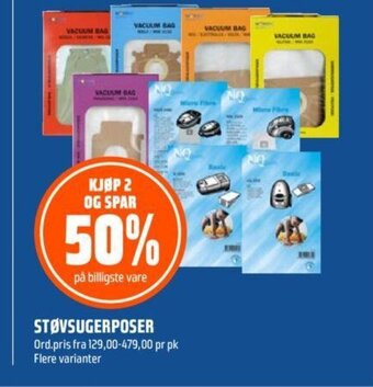 Coop Obs Støvsugerposer tilbud