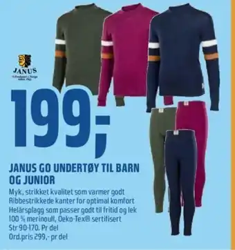 Coop Obs Janus Go Undertøy til Barn Og Junior tilbud