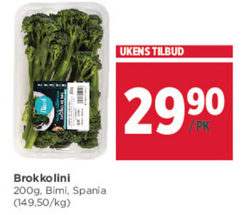 Meny Brokkolini tilbud