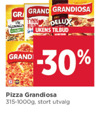 Meny Pizza Grandiosa tilbud