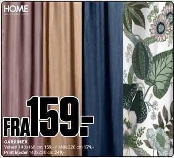 Europris Gardiner tilbud