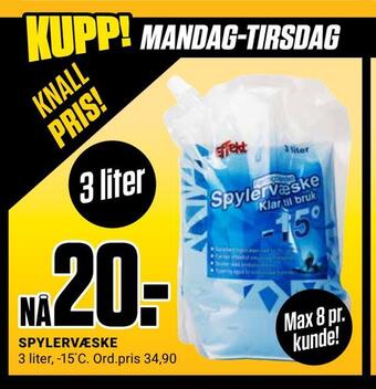 Europris Spylervæske tilbud