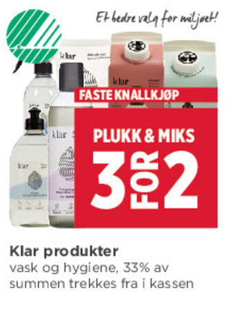 Meny Klar Produkter tilbud