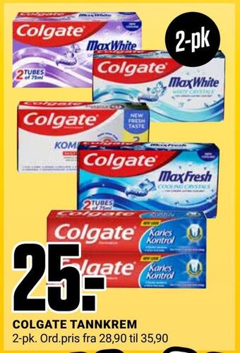 Europris Colgate tannkrem tilbud