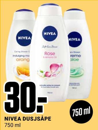 Europris Nivea dusjsåpe tilbud
