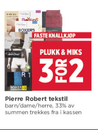 Meny Pierre Robert Tekstil tilbud