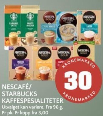 Coop Mega Nescafé / Starbucks Kaffespesialiteter tilbud